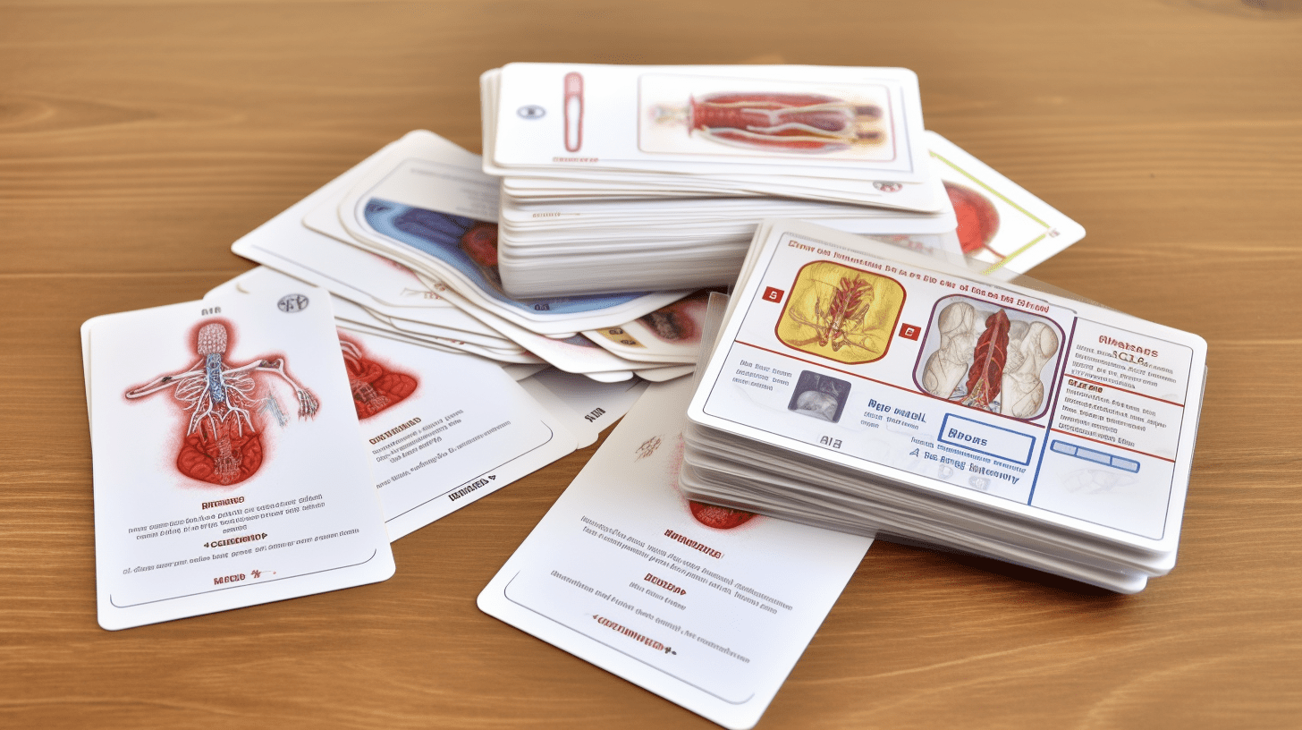 A deck of flashcards on medical topics for USMLE prep.