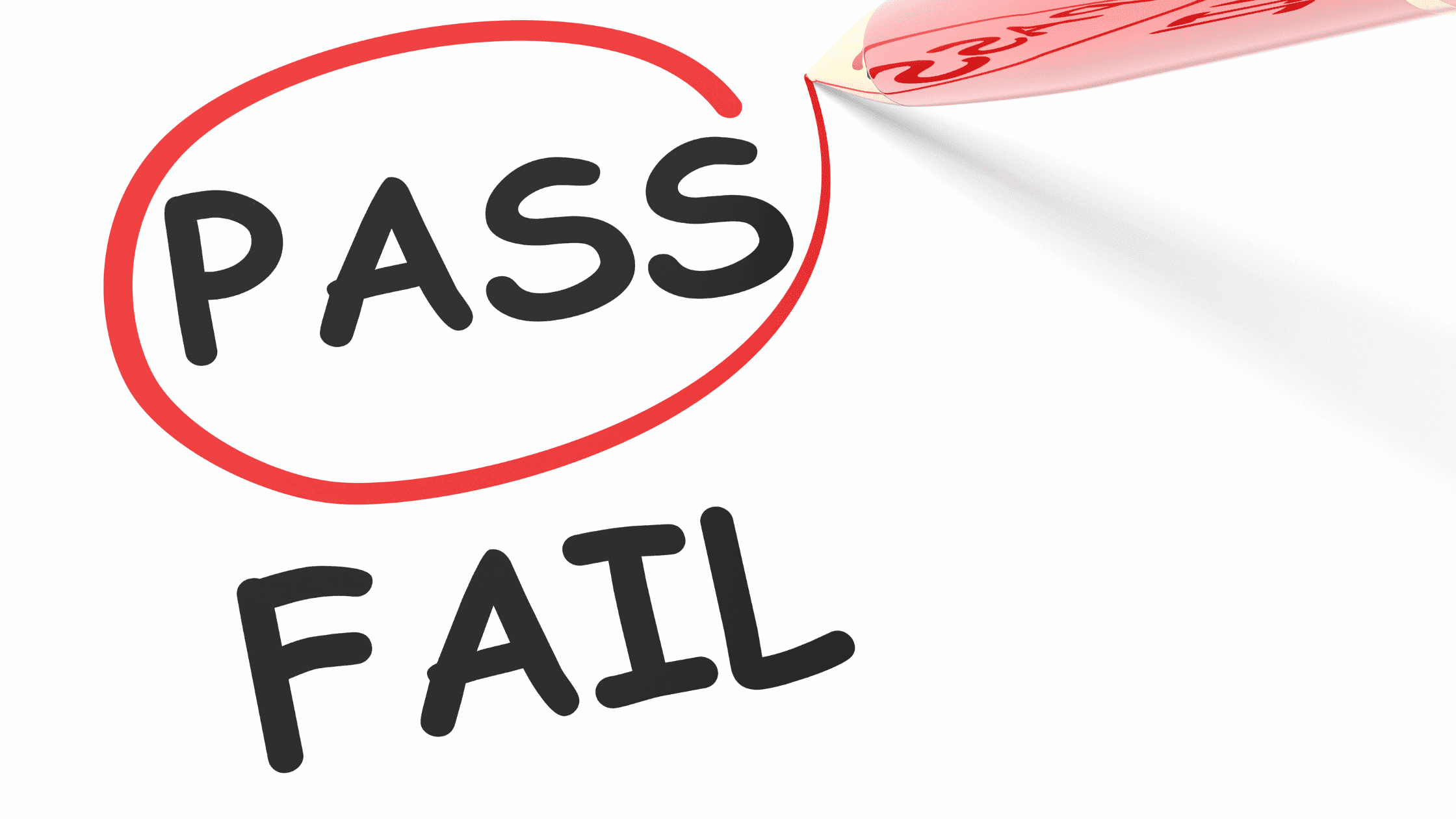A Pass/Fail COMLEX Level 1 form with the word "Pass" circled.